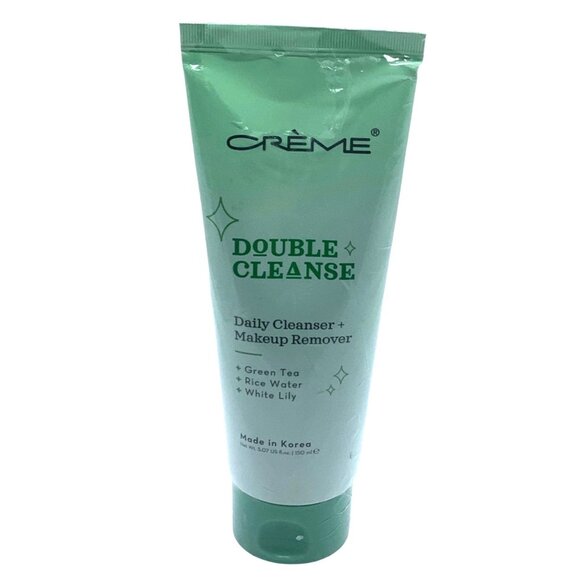 Crème Double Cleanse Daily Cleanser & Makeup Remover Green Tea Rice Water Lily - Picture 1 of 5